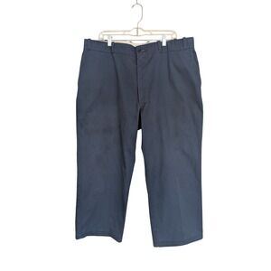 Vintage Roebucks Sears Perma-Prest Navy Blue Work Pants Full Fit 40x26 USA Made